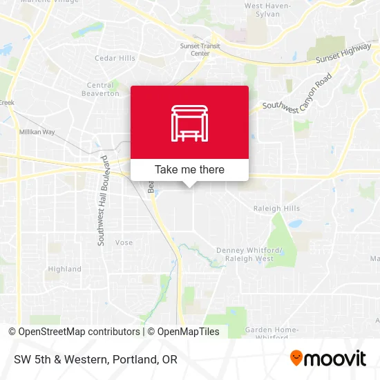 Mapa de SW 5th & Western