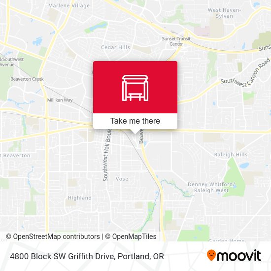 4800 Block SW Griffith Drive map