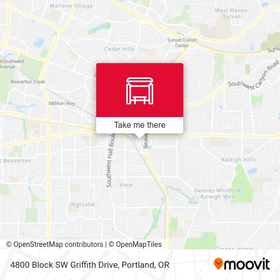 Mapa de 4800 Block SW Griffith Drive