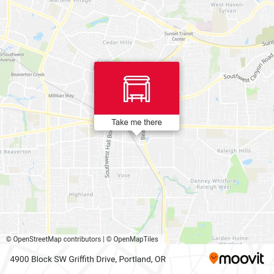 Mapa de 4900 Block SW Griffith Drive