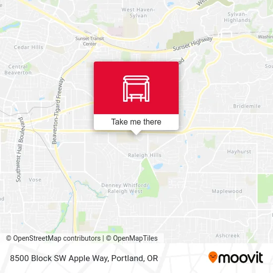 8500 Block SW Apple Way map