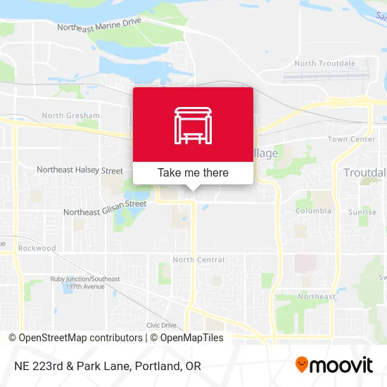 NE 223rd & Park Lane map