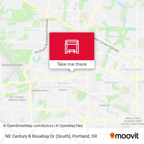 NE Century & Rosebay Dr (South) map