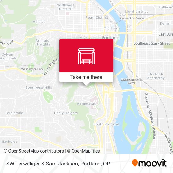 SW Terwilliger & Sam Jackson map