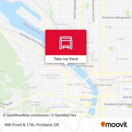 Mapa de NW Front & 17th