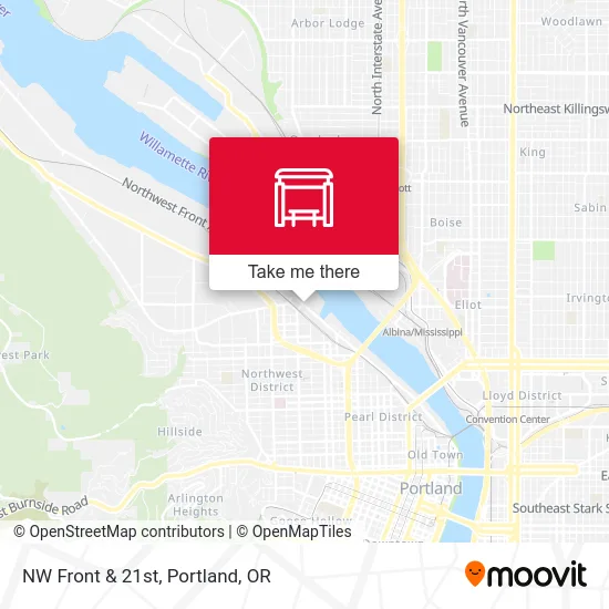 NW Front & 21st map