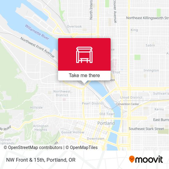 Mapa de NW Front & 15th