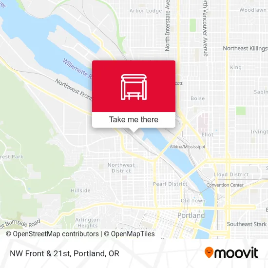 NW Front & 21st map