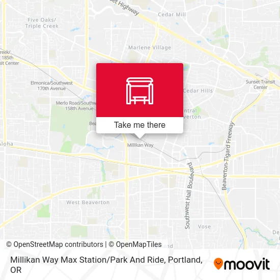 Mapa de Millikan Way Max Station / Park And Ride