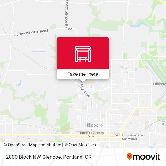 2800 Block NW Glencoe map