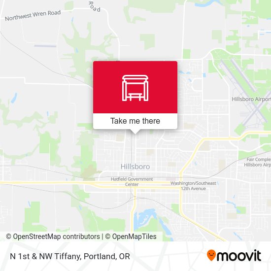 Mapa de N 1st & NW Tiffany