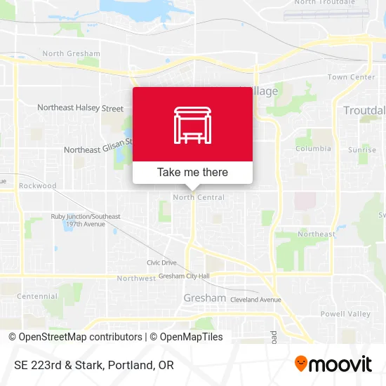 Mapa de SE 223rd & Stark