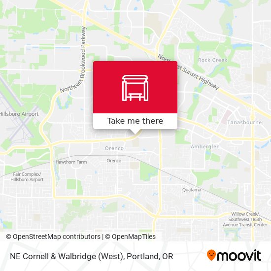 NE Cornell & Walbridge (West) map