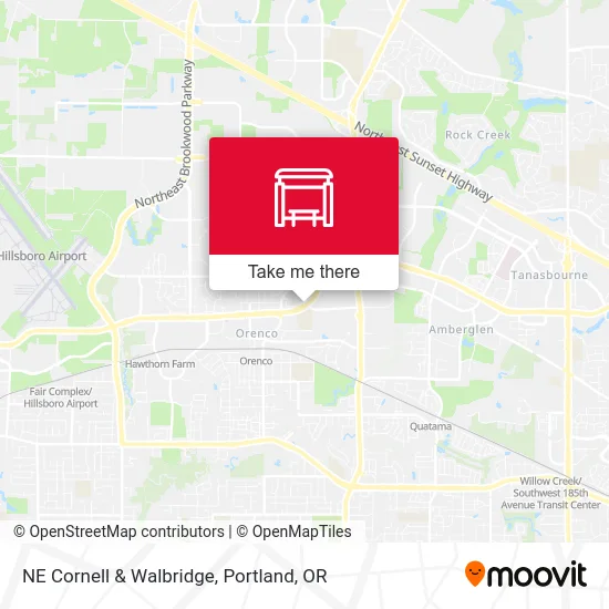 NE Cornell & Walbridge map