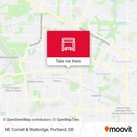 NE Cornell & Walbridge map