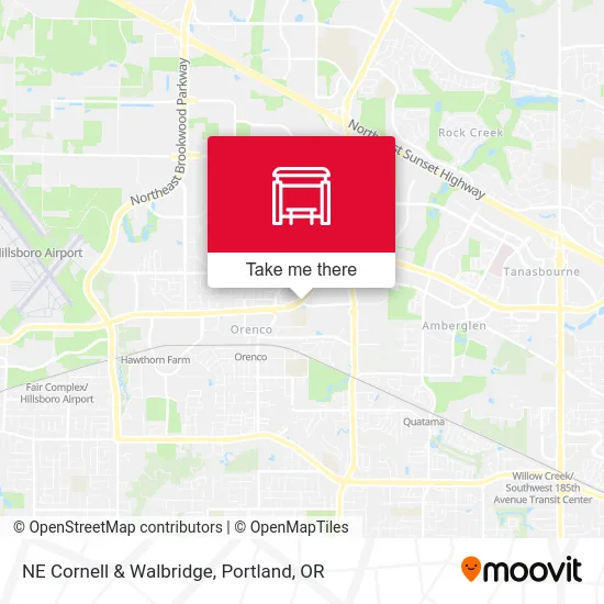 NE Cornell & Walbridge map