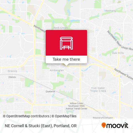 NE Cornell & Stucki (East) map