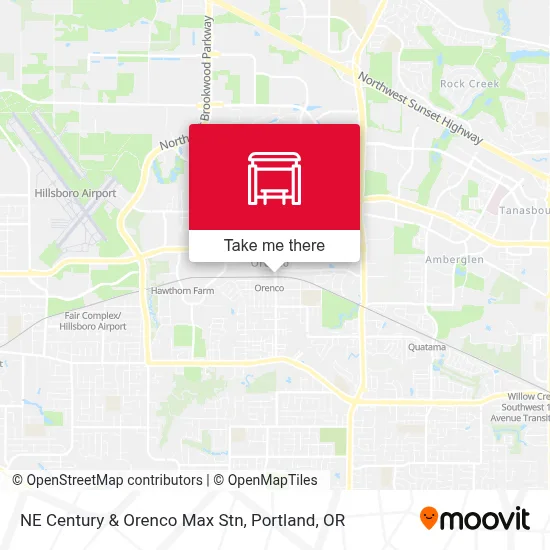 NE Century & Orenco Max Stn map
