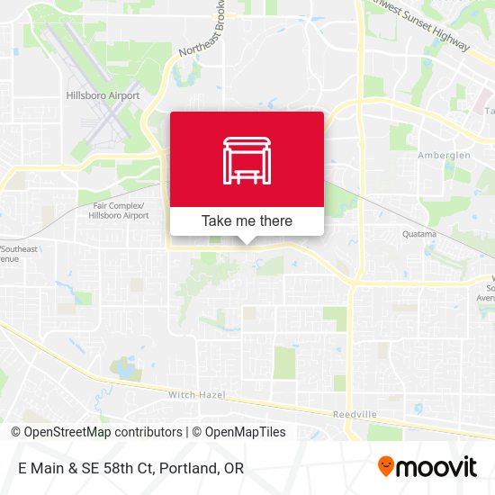 E Main & SE 58th Ct map