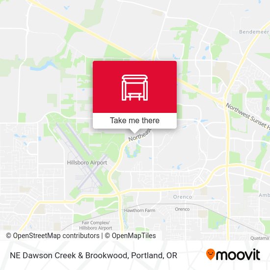 NE Dawson Creek & Brookwood map