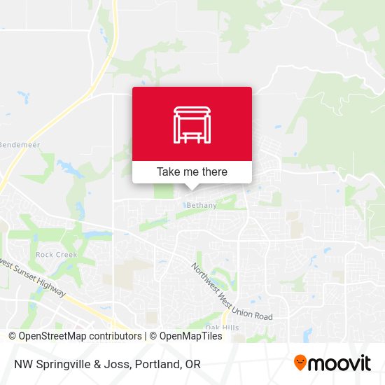 Mapa de NW Springville & Joss