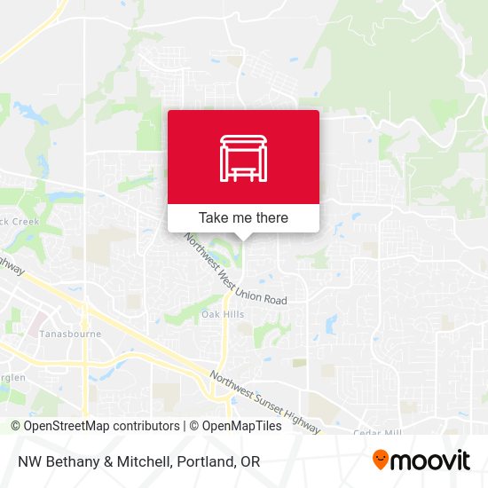 Mapa de NW Bethany & Mitchell