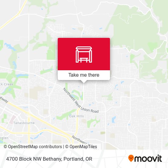 4700 Block NW Bethany map