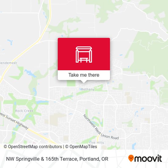 Mapa de NW Springville & 165th Terrace