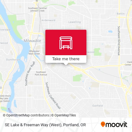 SE Lake & Freeman Way (West) map