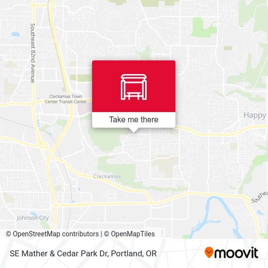 SE Mather & Cedar Park Dr map