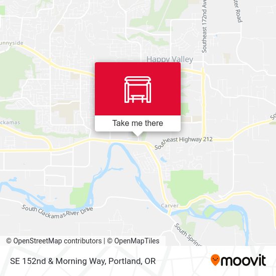 SE 152nd & Morning Way map