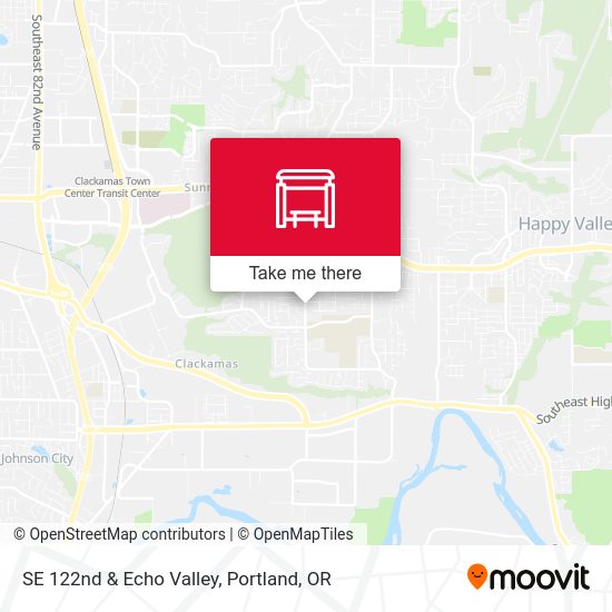 SE 122nd & Echo Valley map
