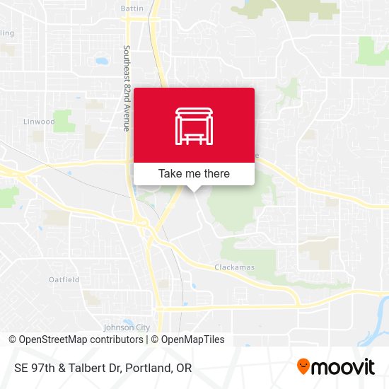 Mapa de SE 97th & Talbert Dr