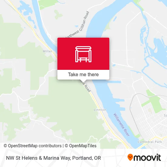 NW St Helens & Marina Way map