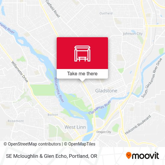 Mapa de SE Mcloughlin & Glen Echo