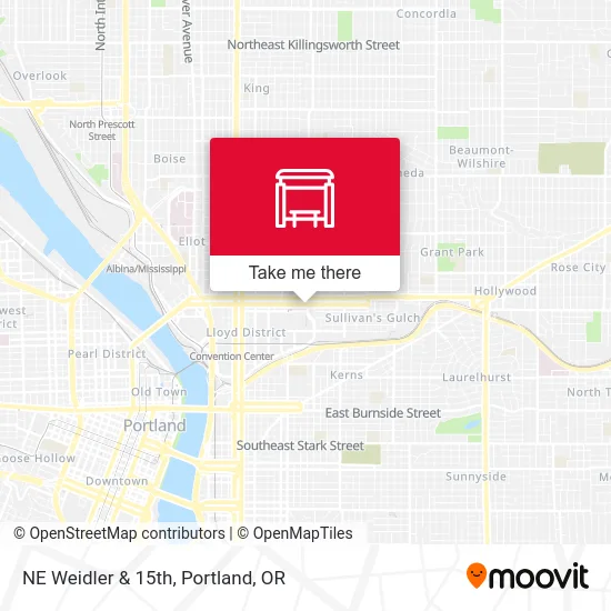 Mapa de NE Weidler & 15th