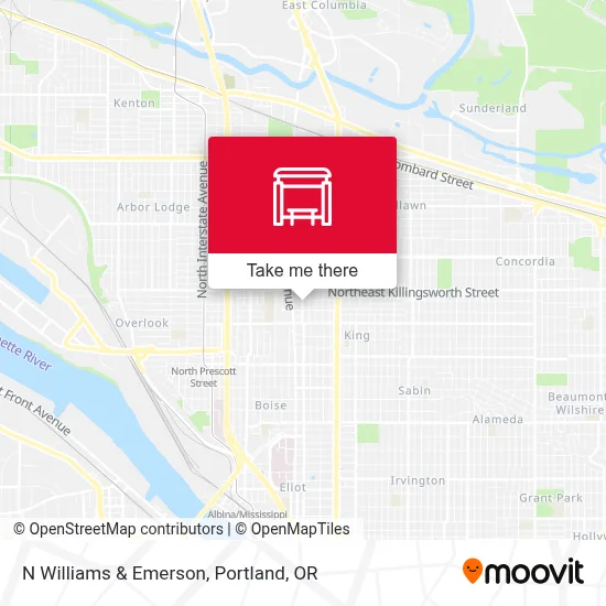 N Williams & Emerson map