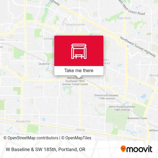 Mapa de W Baseline & SW 185th