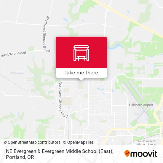 NE Evergreen & Evergreen Middle School (East) map