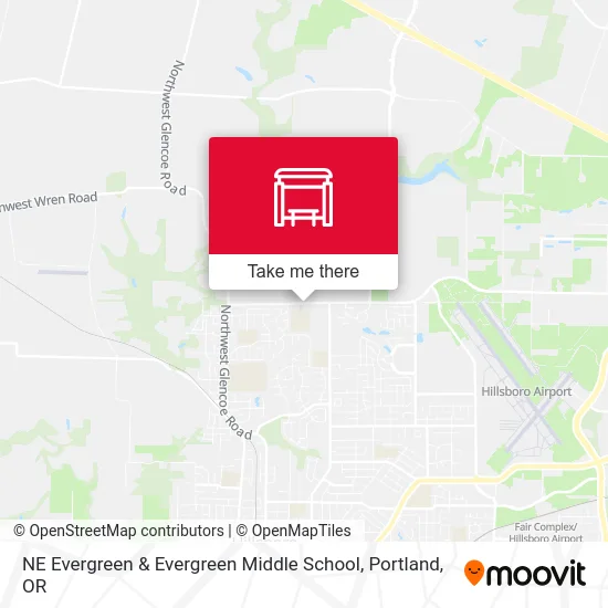 NE Evergreen & Evergreen Middle School map