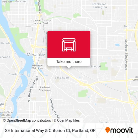 SE International Way & Criterion Ct map