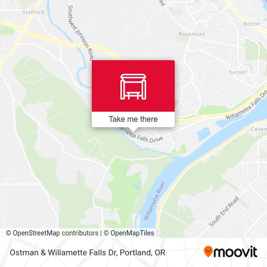 Ostman & Willamette Falls Dr map