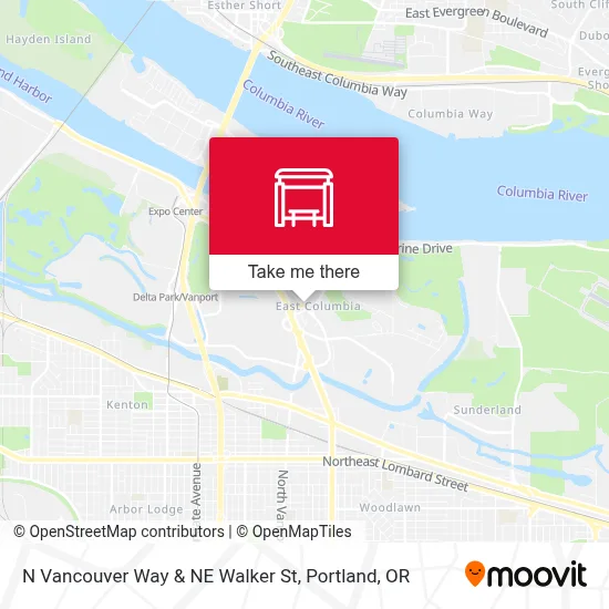 N Vancouver Way & NE Walker St map