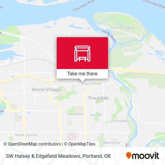 SW Halsey & Edgefield Meadows map