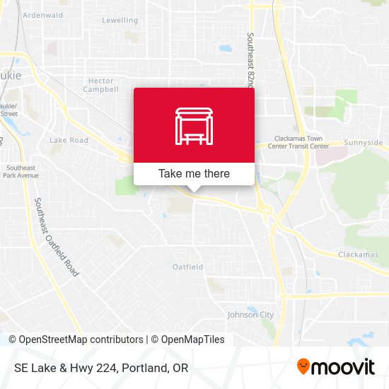 SE Lake & Hwy 224 map