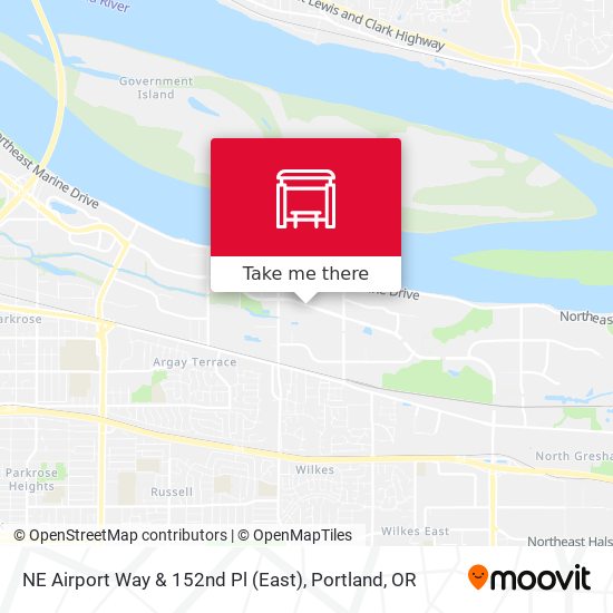 NE Airport Way & 152nd Pl (East) map