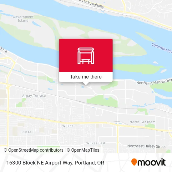 16300 Block NE Airport Way map