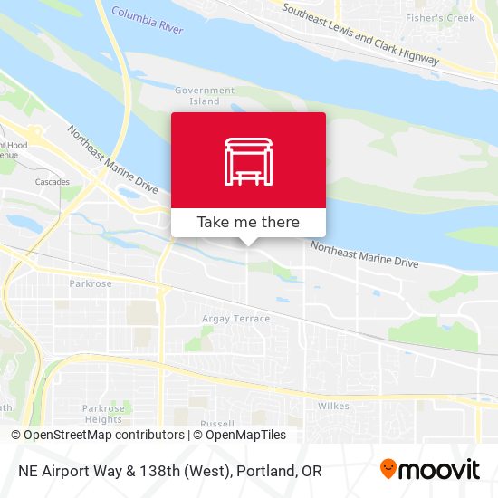 NE Airport Way & 138th (West) map