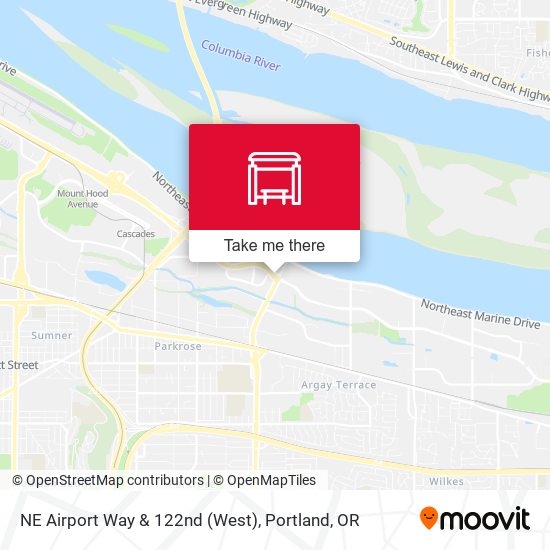 NE Airport Way & 122nd (West) map