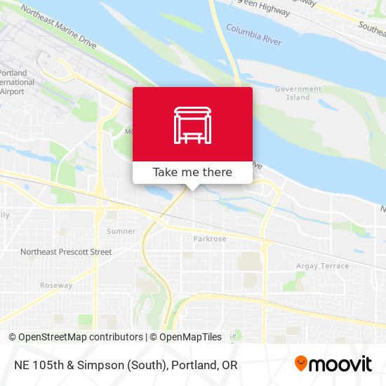 NE 105th & Simpson (South) map